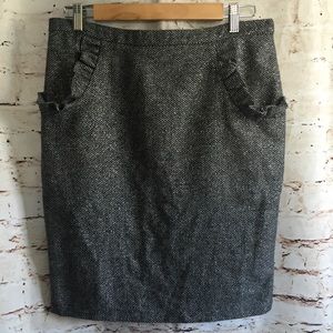 Blue Robin Anthropologie Grey Blend Pencil Skirt